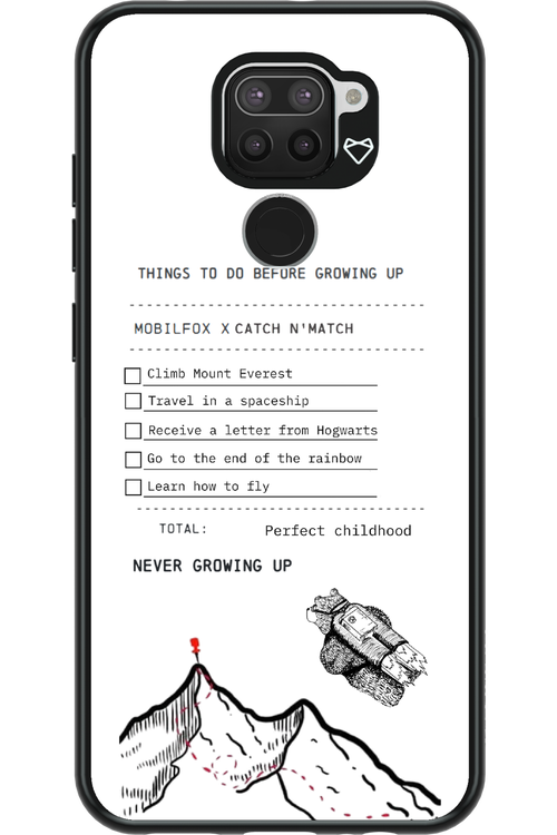 things to do before growing up - Xiaomi Redmi Note 9