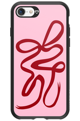 Burgundy Bow - Apple iPhone SE 2022