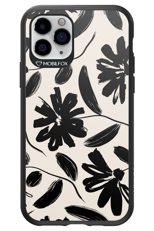 Monochrome Flowerss - Apple iPhone 11 Pro