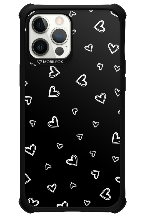 Monochrome Hearts - Apple iPhone 12 Pro Max