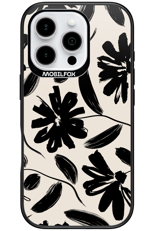 Monochrome Flowerss - Apple iPhone 16 Pro