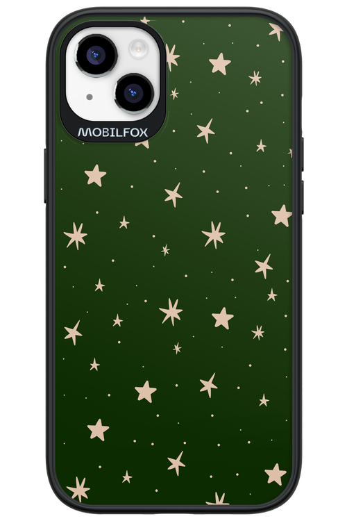 Forest Green Stars - Apple iPhone 14 Plus