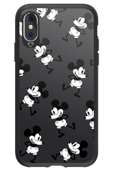 Iconic Mouse (antracite pattern) - Apple iPhone XS