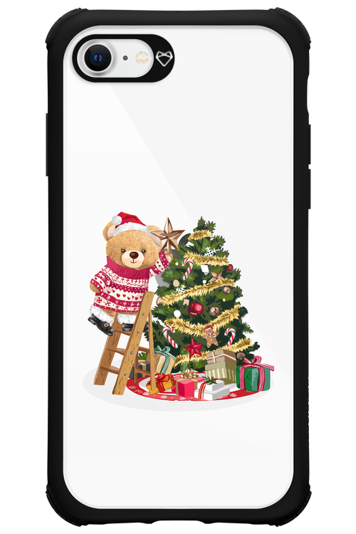 Christmas Bear (Transparent) - Apple iPhone SE 2022