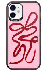 Burgundy Bow - Apple iPhone 12 Mini