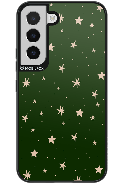 Forest Green Stars - Samsung Galaxy S22