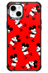 Iconic Mouse (red pattern) - Apple iPhone 15 Plus