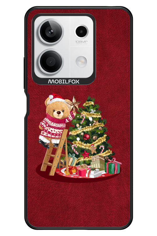 Christmas Bear (Burgundy) - Xiaomi Redmi Note 13 5G