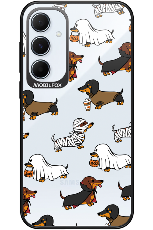Scary Dachshund (Transparent) - Samsung Galaxy A55