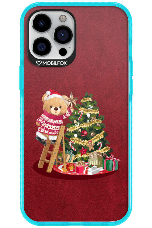 Christmas Bear (Burgundy) - Apple iPhone 12 Pro Max