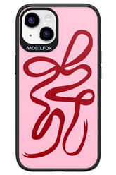 Burgundy Bow - Apple iPhone 14