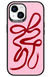 Burgundy Bow - Apple iPhone 15