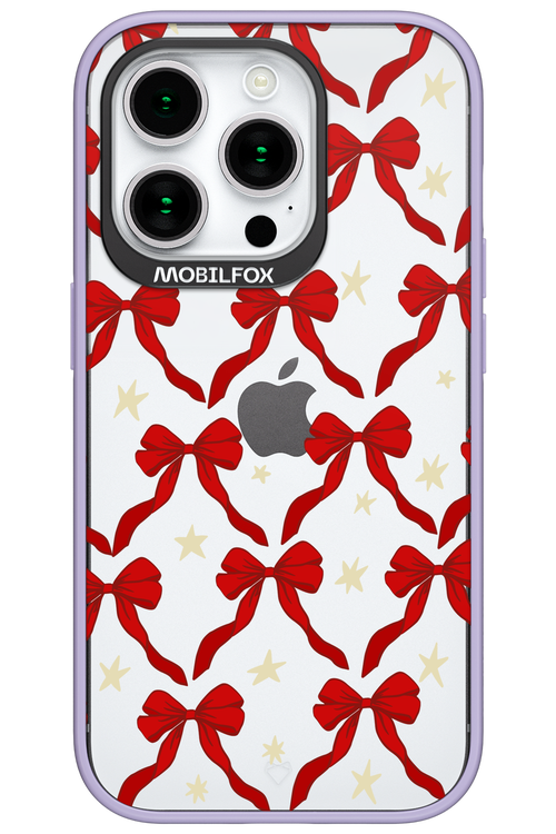 Bow & Stars (Transparent) - Apple iPhone 15 Pro