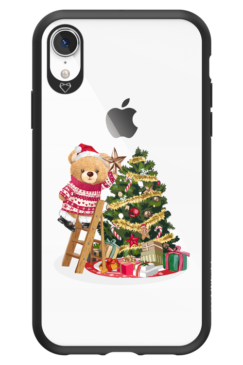 Christmas Bear (Transparent) - Apple iPhone XR