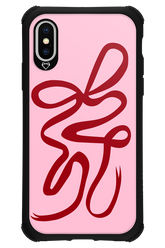 Burgundy Bow - Apple iPhone XS