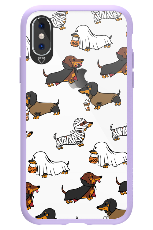 Scary Dachshund (Transparent) - Apple iPhone XS