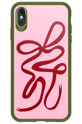 Burgundy Bow - Apple iPhone XS Max