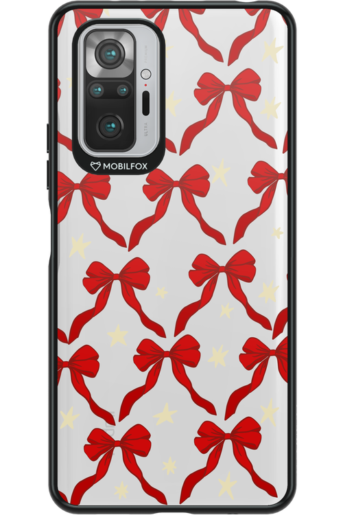 Bow & Stars (Transparent) - Xiaomi Redmi Note 10 Pro
