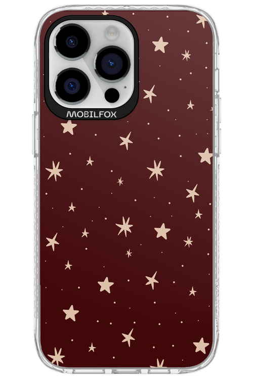 Burgundy Stars - Apple iPhone 14 Pro Max