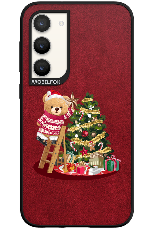 Christmas Bear (Burgundy) - Samsung Galaxy S23 Plus