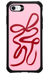 Burgundy Bow - Apple iPhone 8