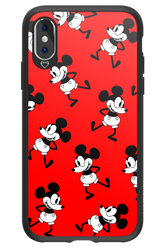 Iconic Mouse (red pattern) - Apple iPhone XS