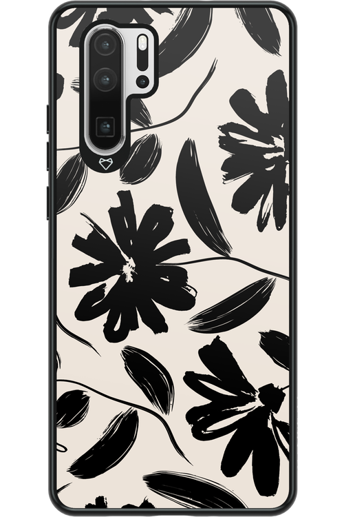 Monochrome Flowerss - Huawei P30 Pro