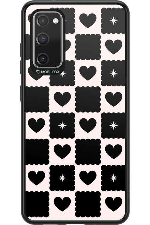 Classic Hearts (Monochrome) - Samsung Galaxy S20 FE