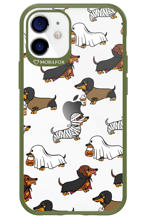 Scary Dachshund (Transparent) - Apple iPhone 12 Mini