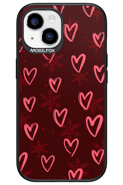 Christmas Hearts - Apple iPhone 15