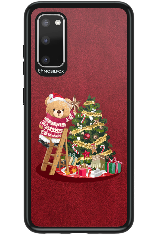 Christmas Bear (Burgundy) - Samsung Galaxy S20