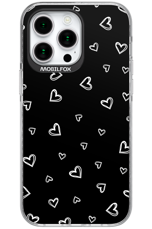Monochrome Hearts 2.0 - Apple iPhone 15 Pro Max