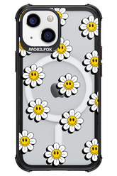 Smiley Flowers Transparent - Apple iPhone 13 Mini