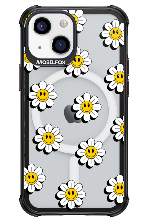 Smiley Flowers Transparent - Apple iPhone 13 Mini