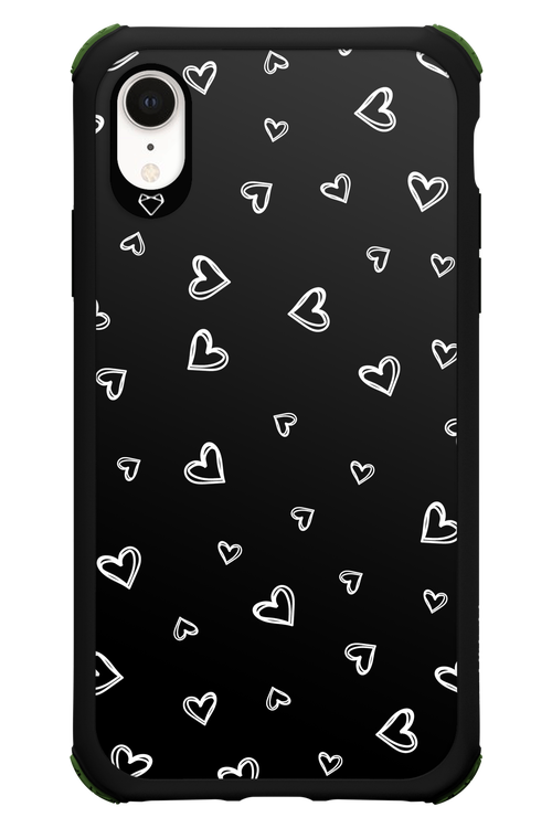 Monochrome Hearts 2.0 - Apple iPhone XR