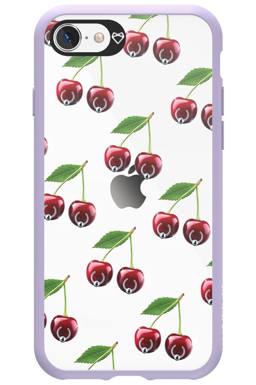 Spicy Cherries Transparent - Apple iPhone SE 2020