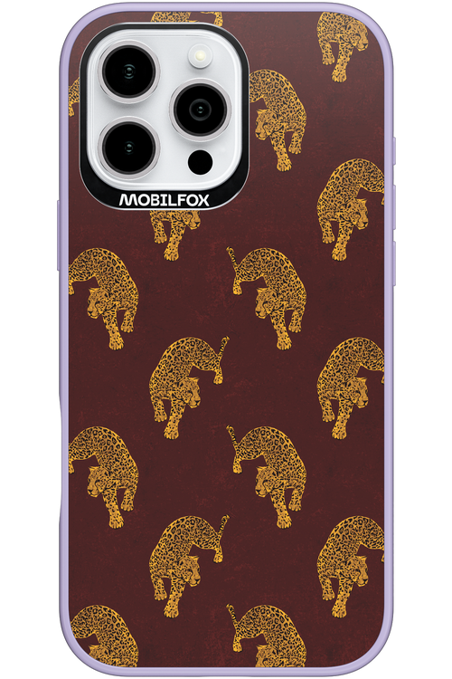 Burgundy Leopard Pattern - Apple iPhone 16 Pro Max