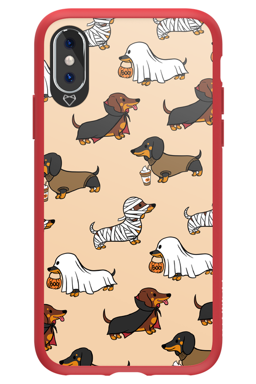 Scary Dachshund - Apple iPhone XS
