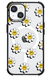 Smiley Flowers Transparent - Apple iPhone 14