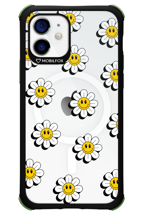 Smiley Flowers Transparent - Apple iPhone 12