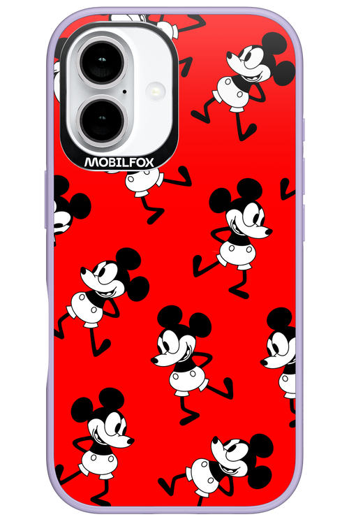 Iconic Mouse (red pattern) - Apple iPhone 16