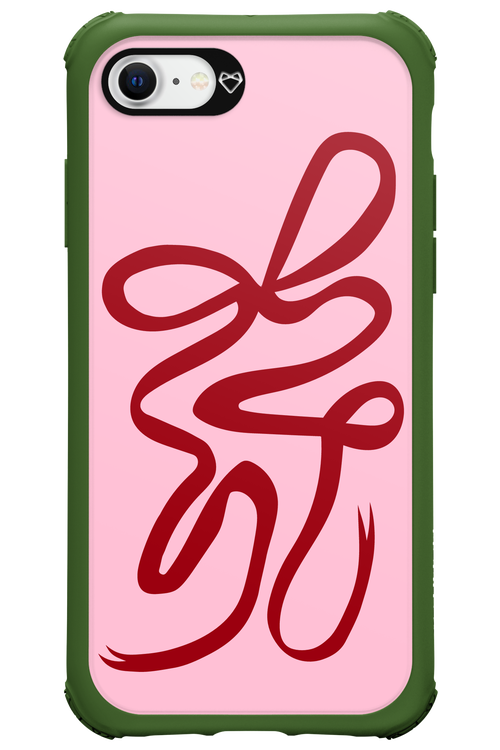 Burgundy Bow - Apple iPhone 8