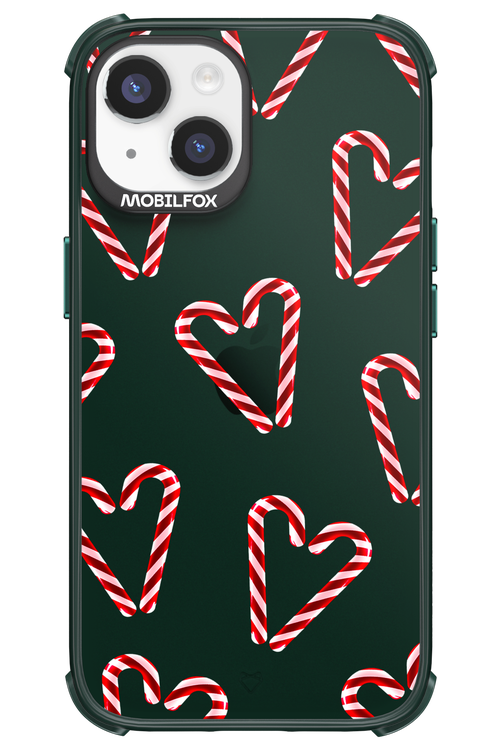 Candy Cane Hearts - Apple iPhone 14