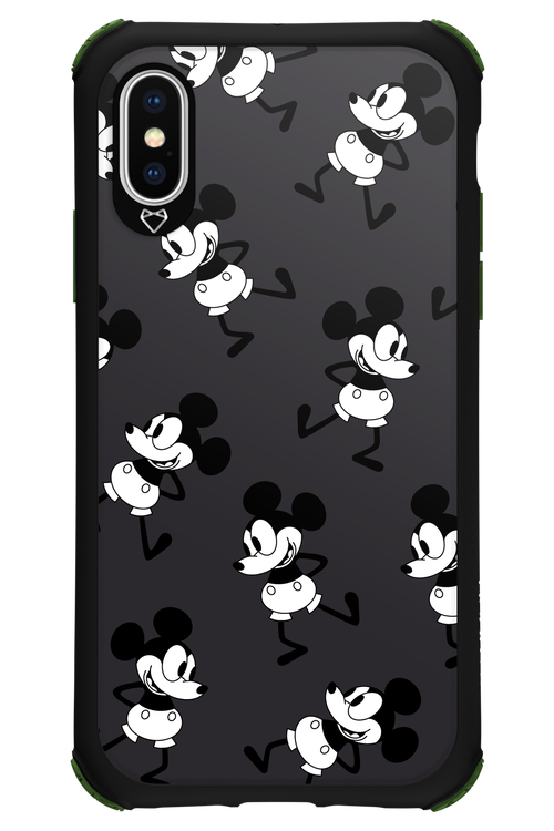 Iconic Mouse (antracite pattern) - Apple iPhone XS