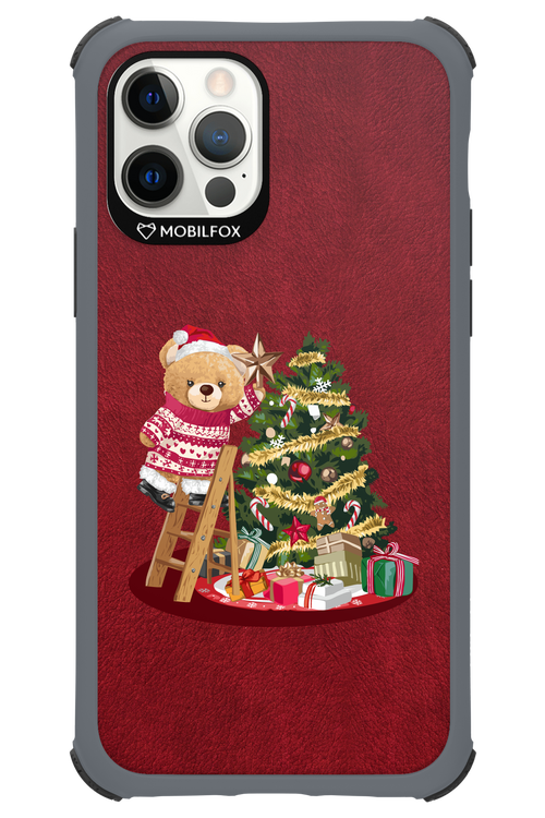 Christmas Bear (Burgundy) - Apple iPhone 12 Pro