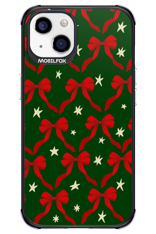 Bow & Stars (Green) - Apple iPhone 13