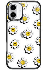 Smiley Flowers Transparent - Apple iPhone 16 Plus