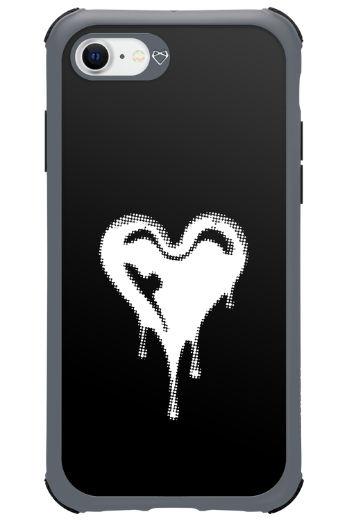 Heart Black - Apple iPhone SE 2020