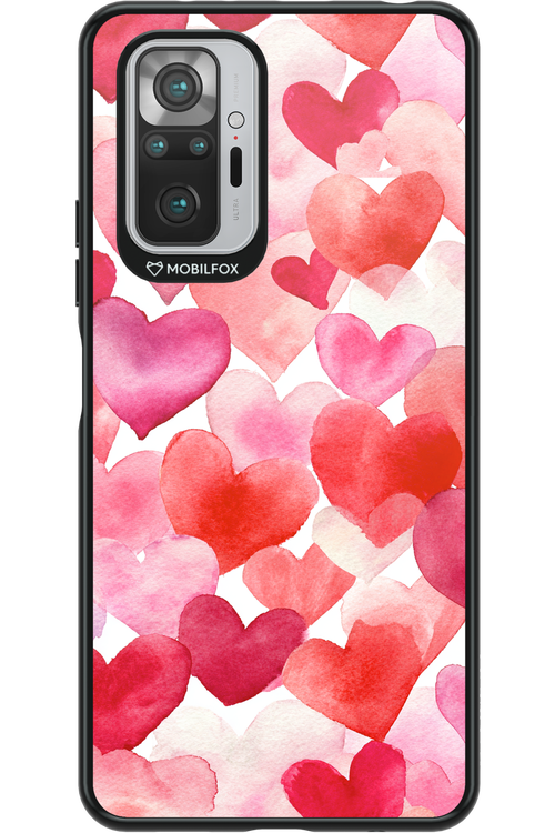 Water Painted Heart 2.0 - Xiaomi Redmi Note 10S