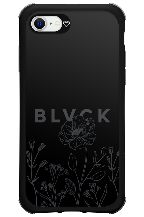 Black Flowers - Apple iPhone SE 2020